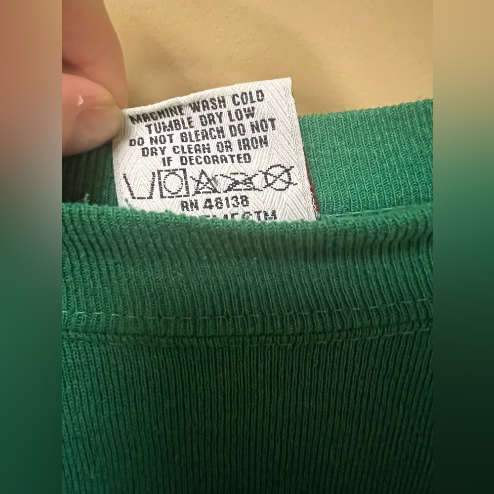 Philadelphia Eagles Vintage Nutmeg Green Crewneck Sweatshirt 1993 - Picture 5 of 10